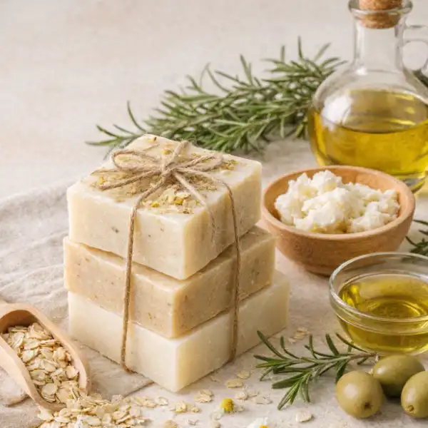 Jabones artesanales e ingredientes beneficiosos para la piel