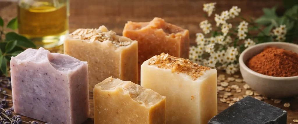 tipos de jabones artesanales naturales