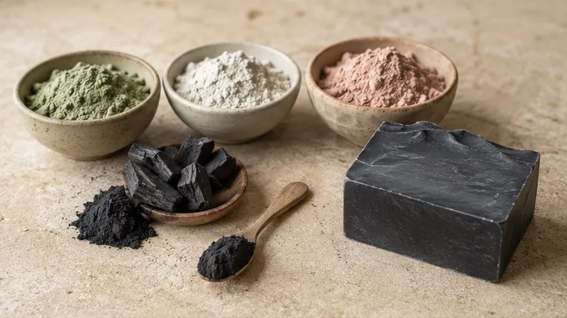 Arcillas cosméticas y carbón activado para jabones artesanales